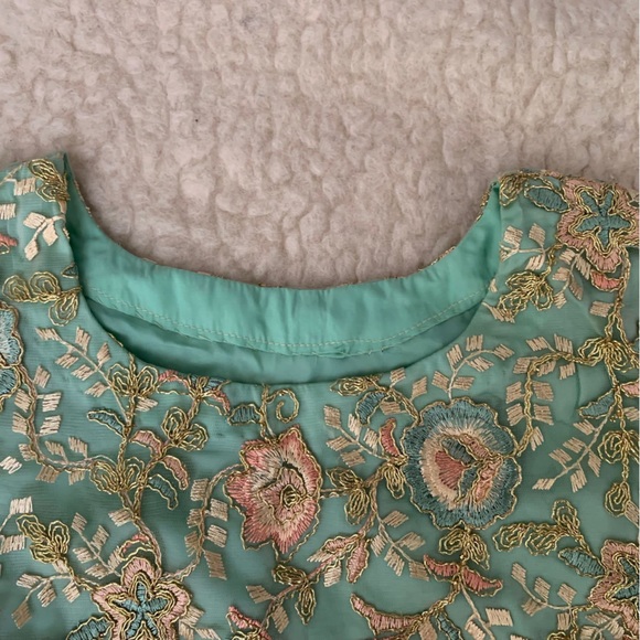 Pakistani eid semi formal 3 piece shirt, trousers, dupatta - Picture 12 of 16